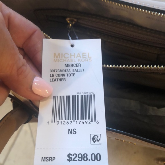 Michael Kors Mercer NWT patent, color ballet - Picture 5 of 8